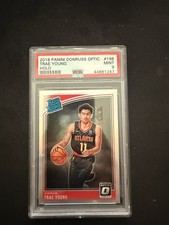 PSA 9 2018 Panini Donruss Optic #198 Trae Young Atlanta Hawks Holo Rated Rookie