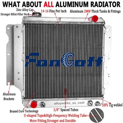 CC2101 3 Row Radiator For 1987-2006 2002 Jeep Wrangler YJ TJ 2.4L 2.5L 4.0L 4.2L