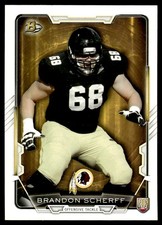 2015 Bowman Rookies #18 Brandon Scherff - Washington Redskins - Rookie