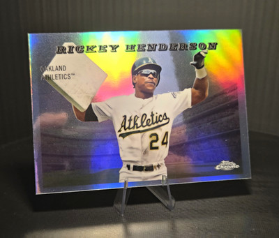 2025 Topps Chrome Platinum Rickey Henderson 1955 Rails & Sails Refractor #55RS-7