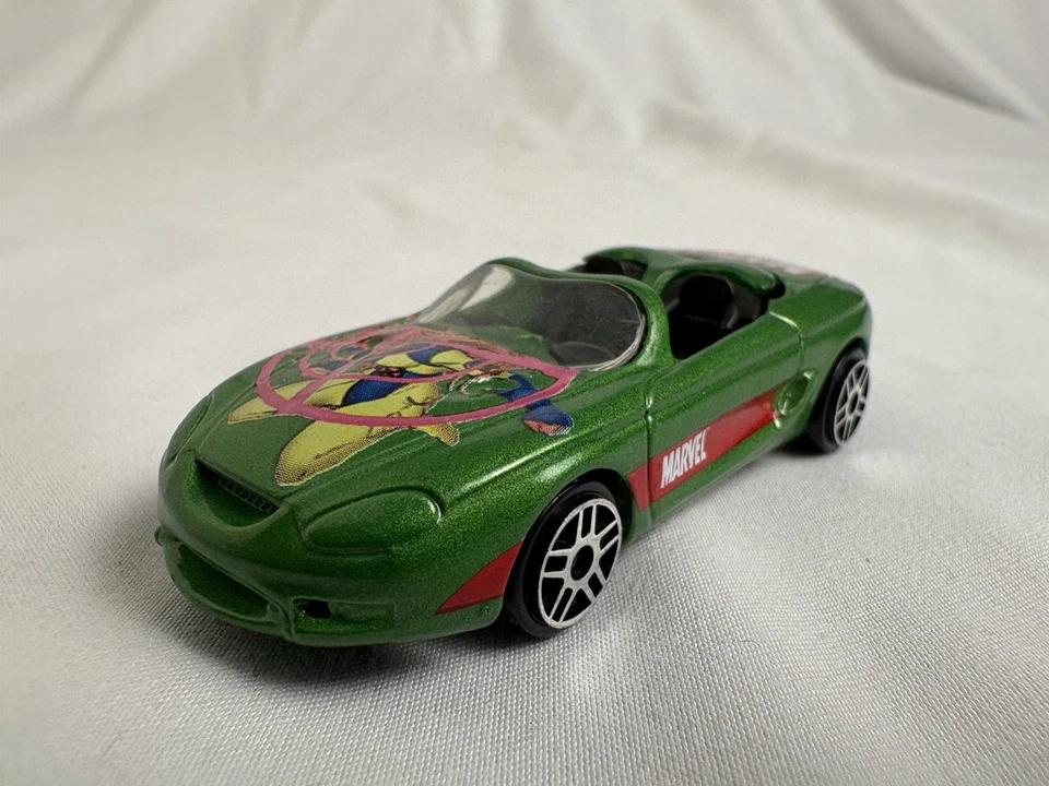 MARVEL JEAN GRAY Maisto Die-Cast Car X-Men Ford Mustang Mach III Green #34 Loose - Image 3 of 4