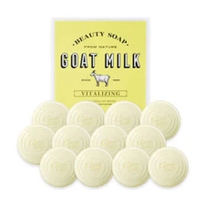 Shower Mate Goat Milk Vitalizing Beauty Soap with Verveine 90g*12Pcs - FREE SHIP