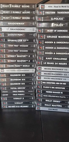 Sony PS1 PlayStation One Game Disk Manual Case Choose Retro Gaming PAL Vintage - Afbeelding 2 van 104