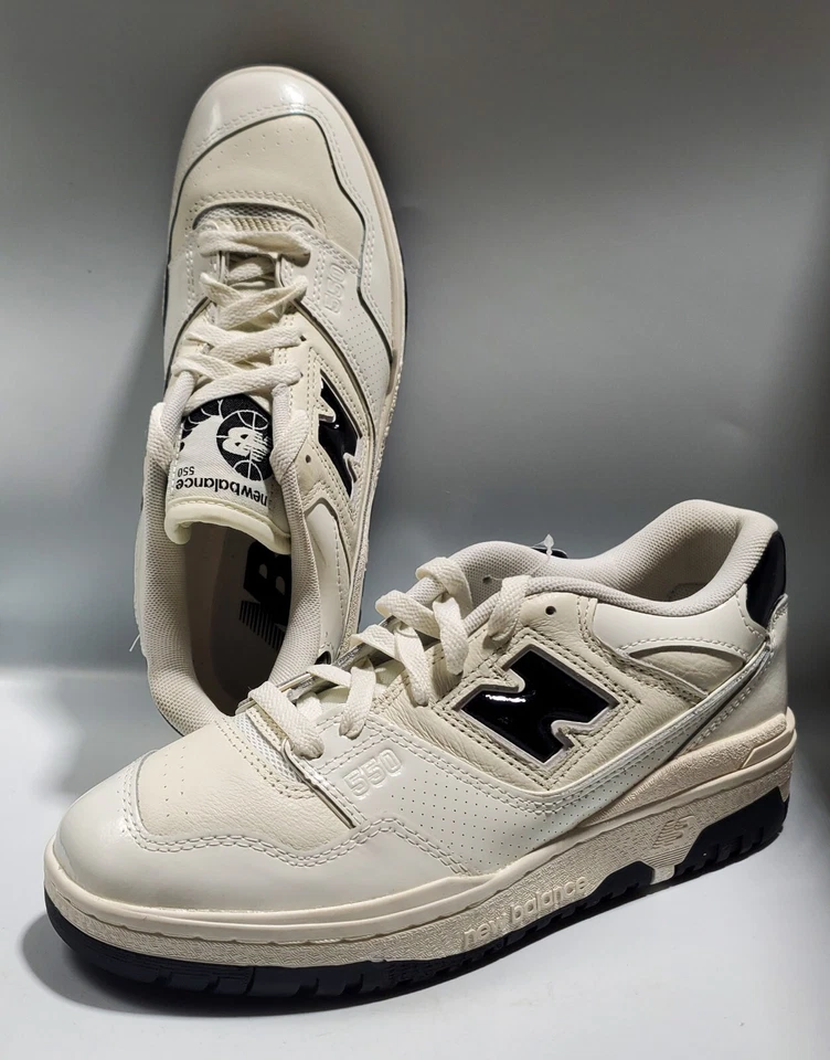 New Balance 550 Sneakers Men US 6.5 - Women US 8 - Color Sea Salt/Black NEW  - Image 4 of 4