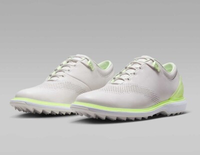 New Nike Jordan ADG 4 Golf Leather Shoes Athletic Light Bone-White-Volt SIZES  