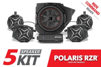 SSV Works 5-Speaker Plug-And-Play System For Polaris RZR S 900 2014-22