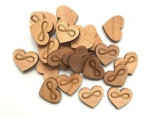 Bunte Holz-Herzen Als Streudeko – 300 Stück Für Hochzeit, Taufe & Party