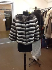 Empress Chinchilla Cocktail Jacket 3/4 Sleeves Top Quality Saks New