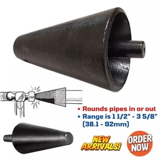 Pipe End Shaper Expander Cone for Rounding Exhaust Bent Pipe Motorcycle Muffler