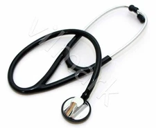 Professional Cardiology Stethoscope Black, 14a Life Limited Warranty