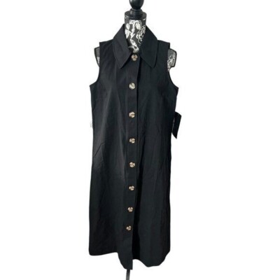 tuckernuck black leather clifton dress Tuckernuck Black Leather Violetta Shirt Dress Black / XXS