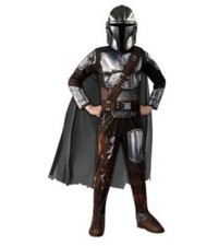 Rubies Star Wars The Mandalorian Boy's Deluxe Halloween Dress-up Costume: S 4-6