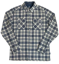 Kuhl The Law Flannel Shirt Men’s Size S Blue Plaid