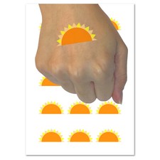 Pocket Full of Sunshine Sunrise Sunset Temporary Tattoo Water Resistant Set