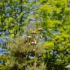 Umbrella Wind Chime with Glass Marbles & Bells