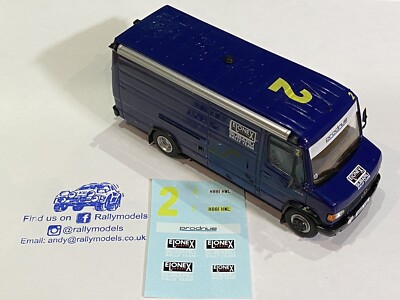 1/43 Decals Mercedees 609D Prodrive Elonex Richard Burns Rallye Altaya Code 3