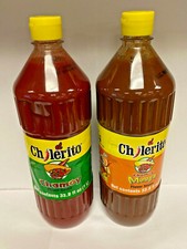 Paquete de 2 salsa el chilerito chamoy y mango - salsa picante mexicana - 33,8 oz 1 litro