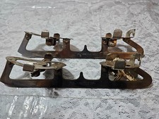 Vintage Union Hardware Co. Size 10 Clamp-On Fine Quality Steel Ice Skates 524- 