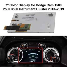 7" For Dodge Ram 1500 2500 3500 2013-19 Gauge Cluster LCD Screen Display Panel