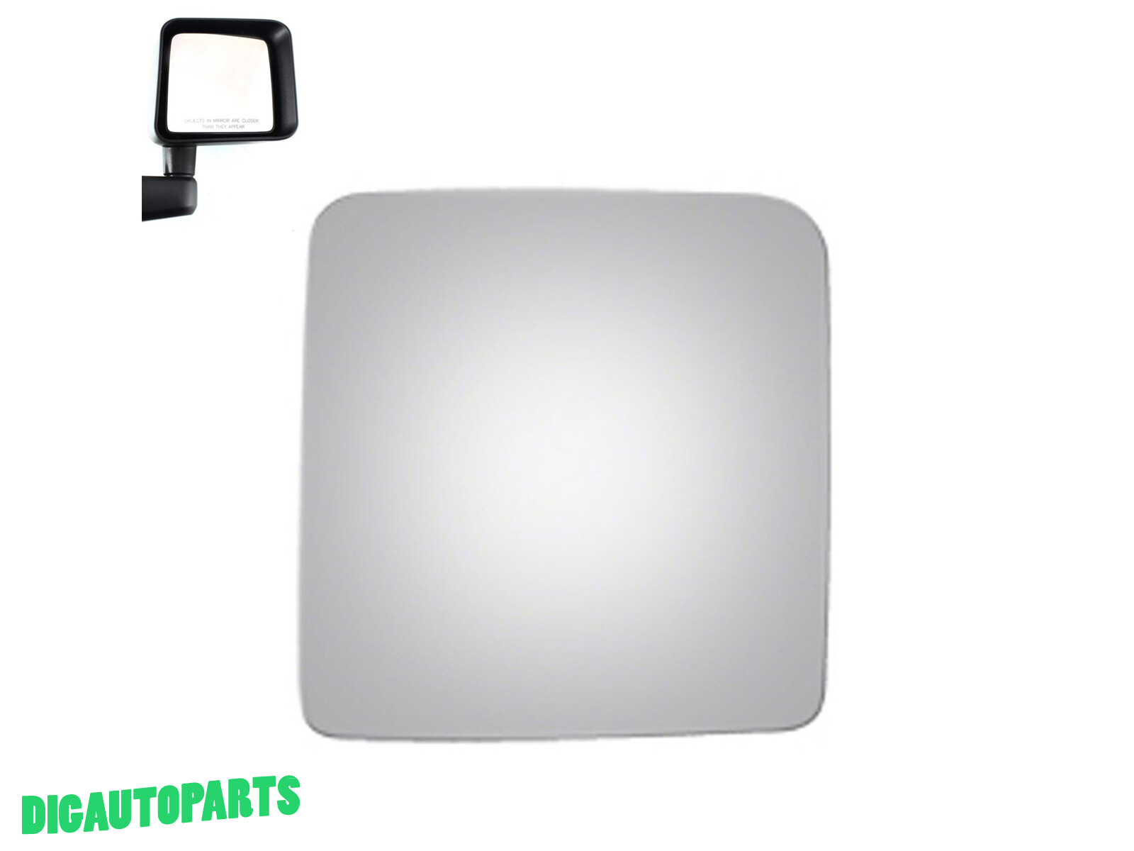 Replace Mirror Glass fits 2009-2010 Jeep Wrangler Passenger Right Side RH