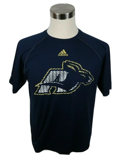 Akron Reißverschlüsse Herren Polyester Clima Lite SS Rundhalsausschnitt marineblau T-Shirt Adidas Small