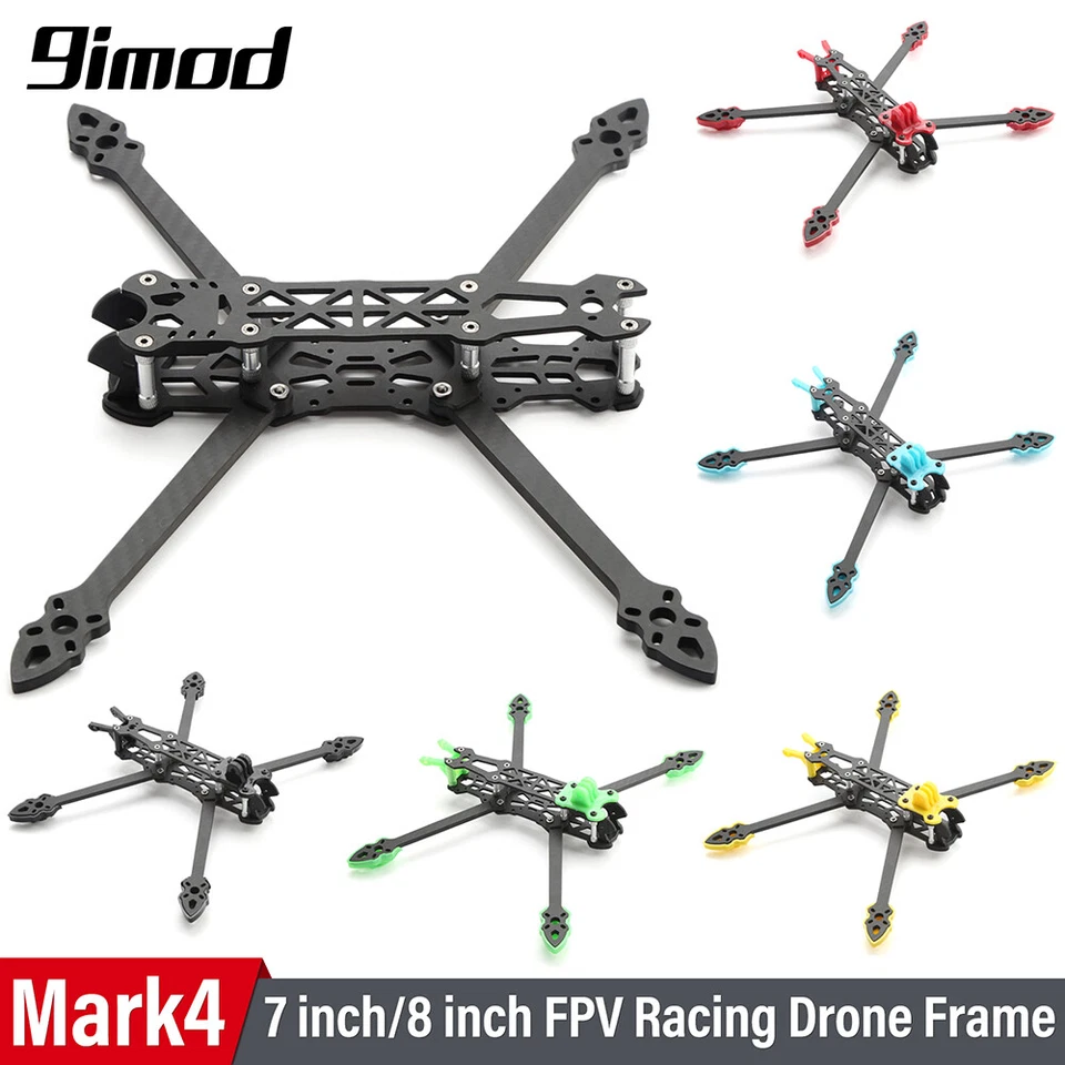 9IMOD Mark4 7" FPV Racing Drone 295mm Carbon Fiber Frame RC Quadcopter Parts - Image 2 of 4