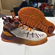 NEW MENs ADIDAS D ROSE SON OF CHI BASKETBALL GV8717 WHITE ORANGE BURGUNDY SZ 6.5