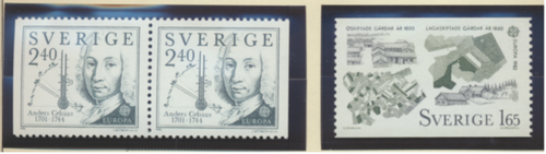 Sweden Stamps Scott #1401 To 1402, Mint Never Hinged, #1402 Is Booklet Pair