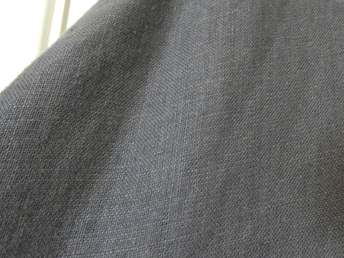 JEAN MUIR Light Blue Linen 3/4 Wide Sleeve Waterfall Front Lined JACKET - 14-20 - Picture 15 of 16