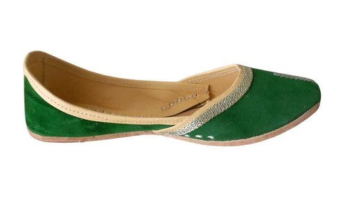 Women Casual Shoes Indian Leather Handmade Jutties Flip-Flops Mojaries UK 3.5 - Picture 3 of 7