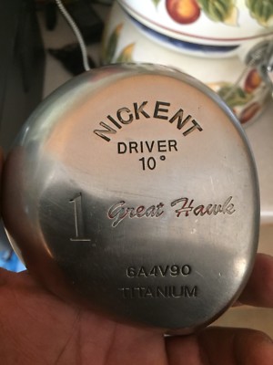 NICKENT GREAT HAWK TITANIUM 10 DEGREE DRIVER GOLF CLUB
