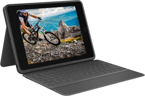 Logitech Rugged Folio Keyboard Case for iPad 7th/8th Gen – Shockproof, Graphite - Picture 4 of 7