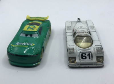 Matchbox Group C Racer Pair, White 1984 &rev N Go 73 Racing Car Green Lot Of 2
