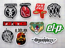 Underground Hip-Hop Vinyl Sticker Lot (10 Pack) SET 1 rap indie hip hop punk