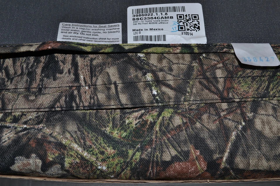 Cubierta de asiento personalizada Covercraft Carhartt banco dividido delantero Toyota Tundra 2007-2013 Foto 3 de 4