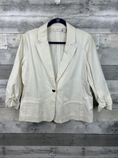 Chicos Women s 1 Button Long Sleeve Blazer