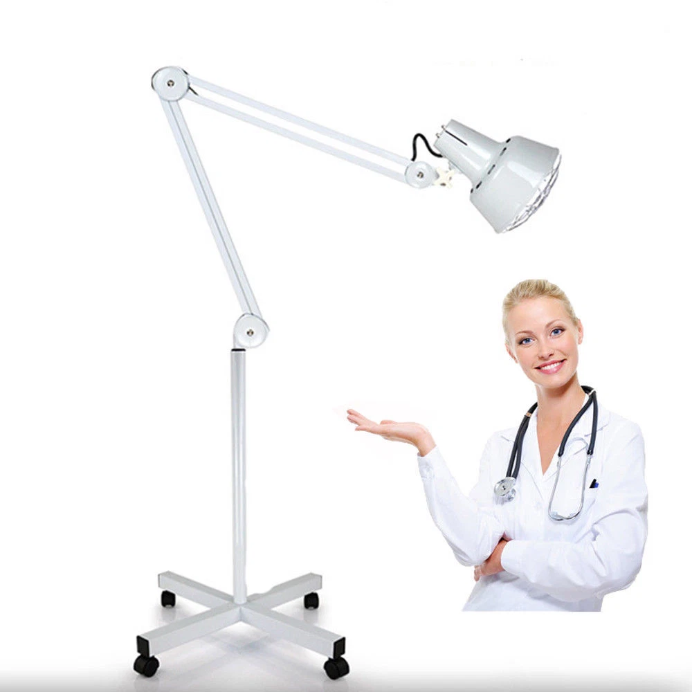 275W IR Infrared Red Heat Light Floor Stand Pain Relief Lamp Therapy Therapeutic
