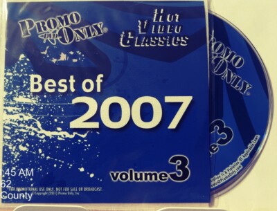 Mega rare DVD sleeve PROMO ONLY Hot Video Classics Best Of 2007 Volume 3 New
