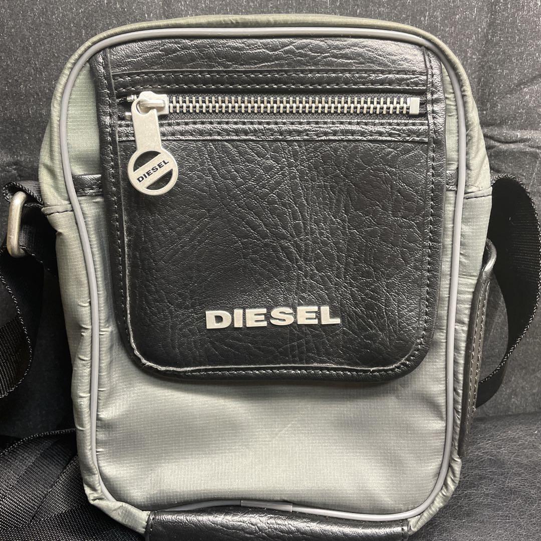 バッグ OLD DIESEL leather messenger bag black Messenger Bag