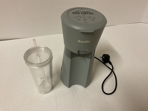Breville Iced Coffee Maker VCF155 | Single Serve Machine + Cup & Straw | Grey
