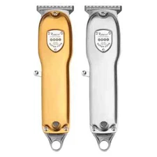 Resuxi Hair Clippers JM-1011 Trimmer Men Barber Adjustable Cordless GOLD SILVER