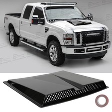 Glossing Black Car Hood Scoop Bonnet Vent Cover Decor For Ford F-150 F150 Pickup