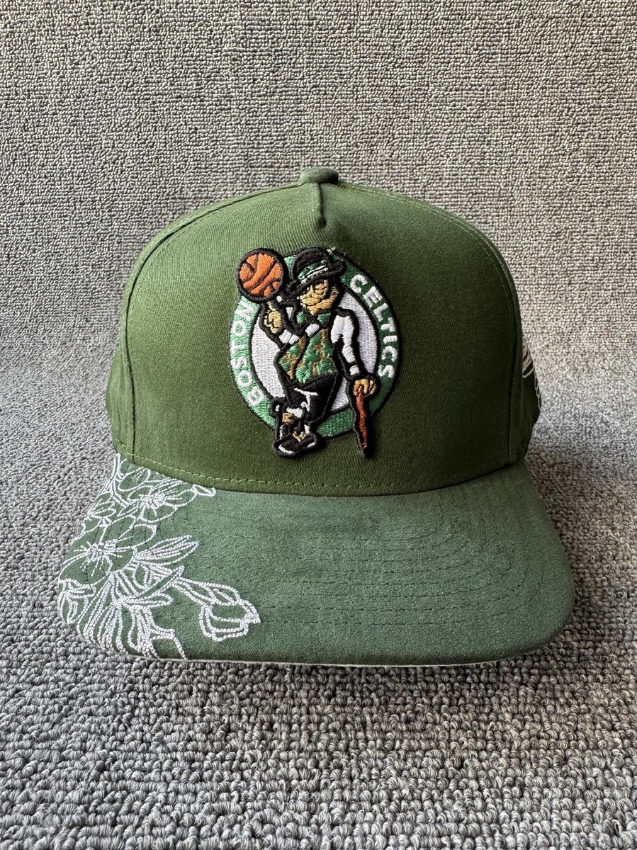 Mitchell & Ness Celtics Snapback Hat Olive Green Retro NBA Cap Unknown Size