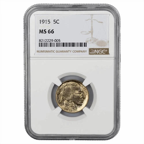 1915 Buffalo Nickel 5C NGC MS 66