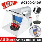 Portable Airbrush Kit Spray Booth Hose Fan Filter Extractor For Art Craft Paint