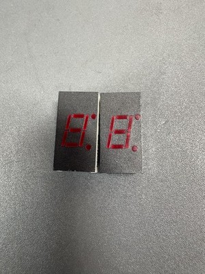 4x MAN78A 7 Segment LED Display Red Single Digit Through Hole Indicator