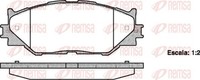 Bremsbelagsatz Scheibenbremse Remsa 1201.00 FüR Lexus IS 2 3 200D ALE20_ ALE20R