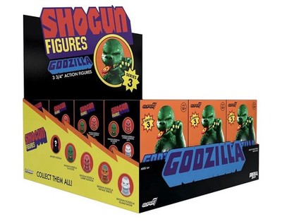 Toho Shogun Godzilla Blind Box - (12 PACK) - 3.75'' Figures - Retro Toy - Super7