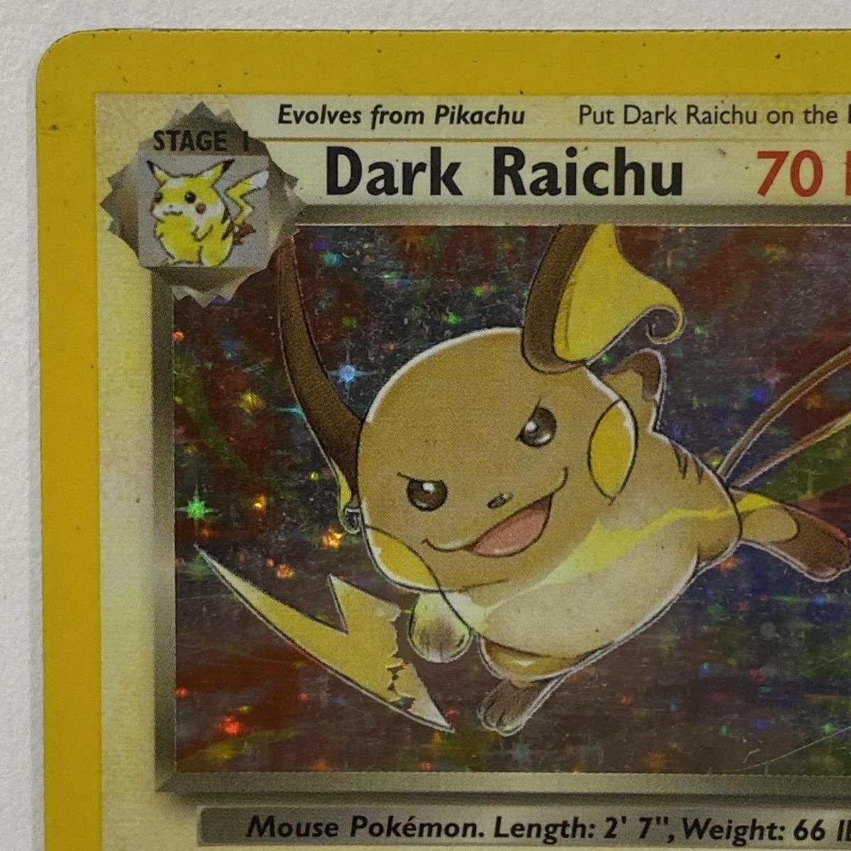 Pokémon TCG English Card Legendary Collection Dark Raichu 7/110