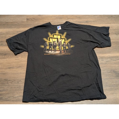 Rammstein Band Tee Russell Athletic Black 2XL Ein Weg Ein Ziel Ein Kollektiv